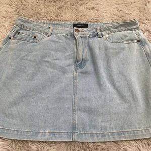 Forever 21 plus Size Jean Skirt